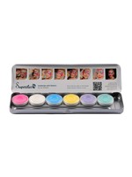 Feestkleding Breda Schmink superstar palette 6 PASTEL UNICORN colours