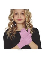 Feestkleding Breda Handschoenen roze kind 17 cm