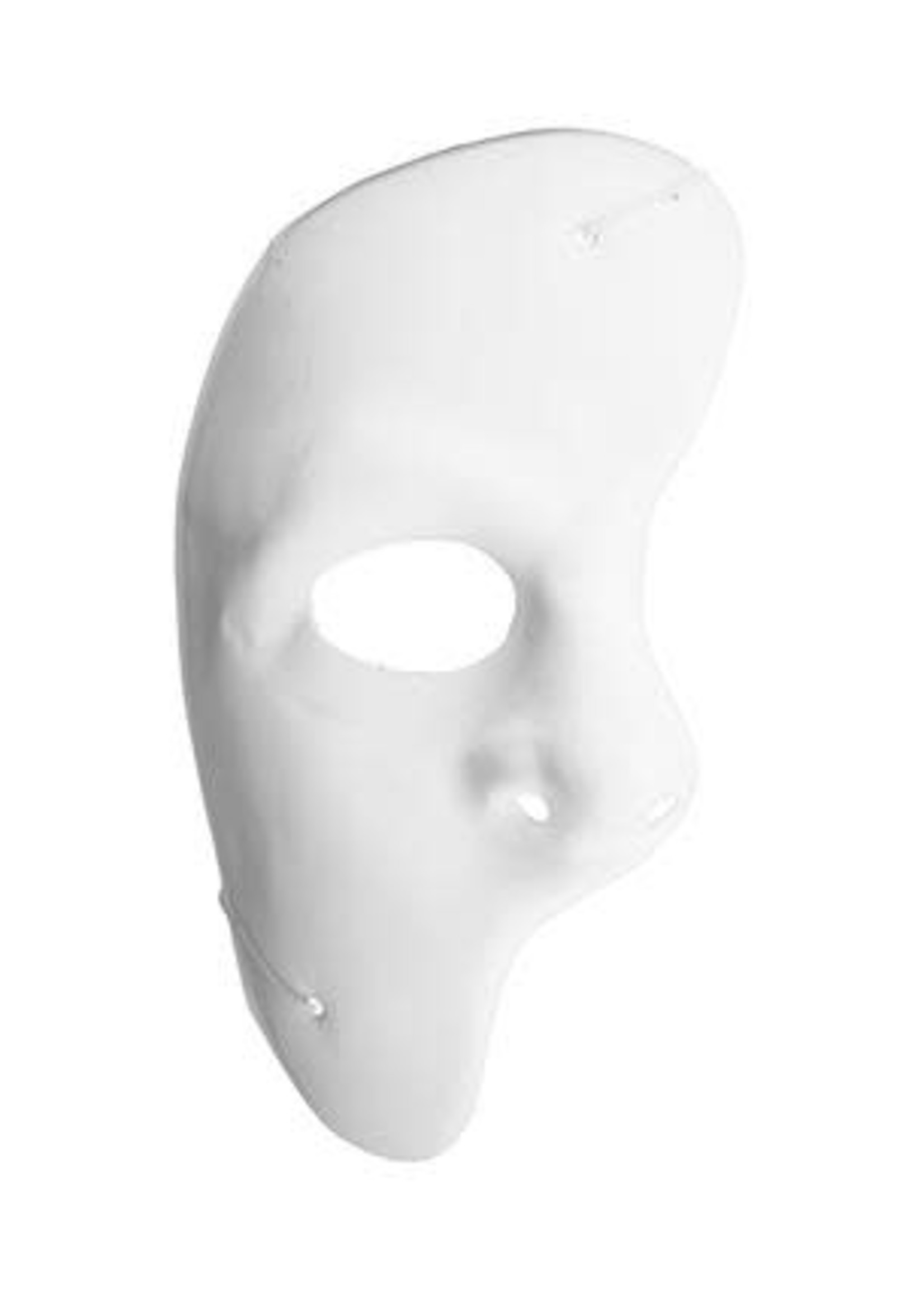 Feestkleding Breda Masker half gezicht wit