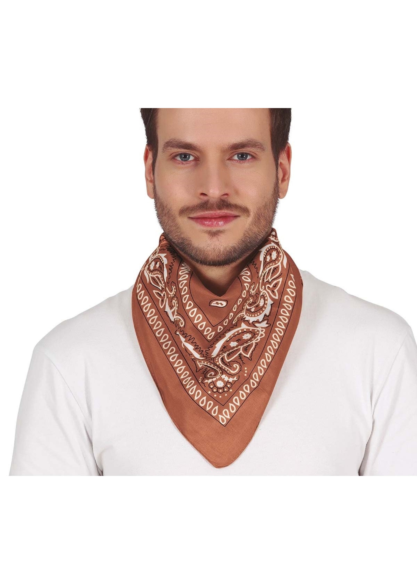 Feestkleding Breda Bandana bruin