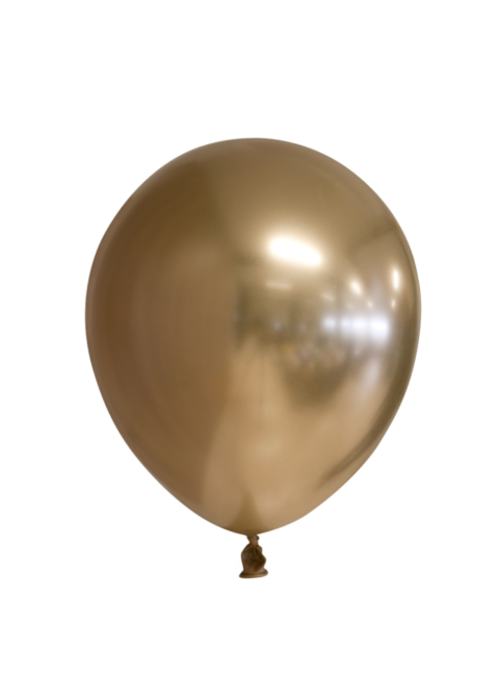 We Fiesta Party Ballonnen Mirror Gold 10 stuks