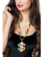 Wilbers & Wilbers Ketting Dollar rood geel groen