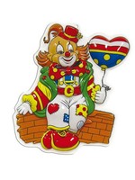 Feestkleding Breda Wand deco Clown 40 cm