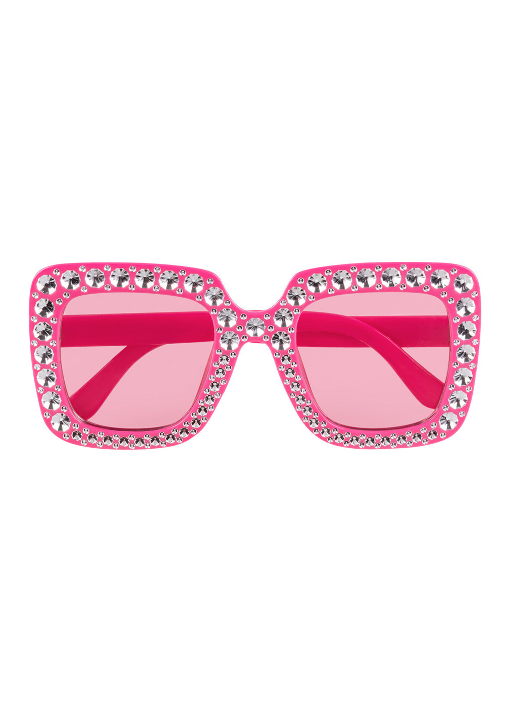 Boland Partybril Bling bling roze