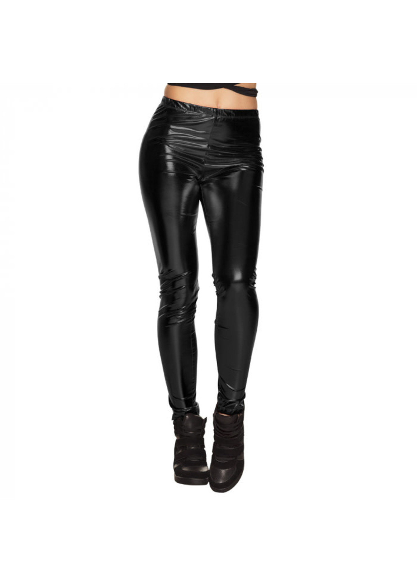 Feestkleding Breda Legging Metallic Zwart