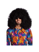 Feestkleding Breda Pruik giga afro zwart