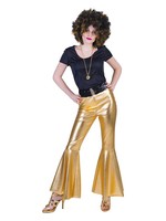 Feestkleding Breda Disco Fever broek goud dames