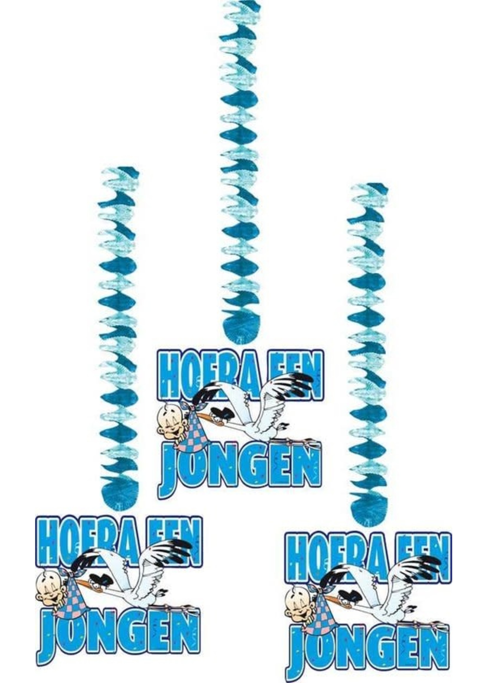 Feestkleding Breda Hangdecoratie Hoera een jongen