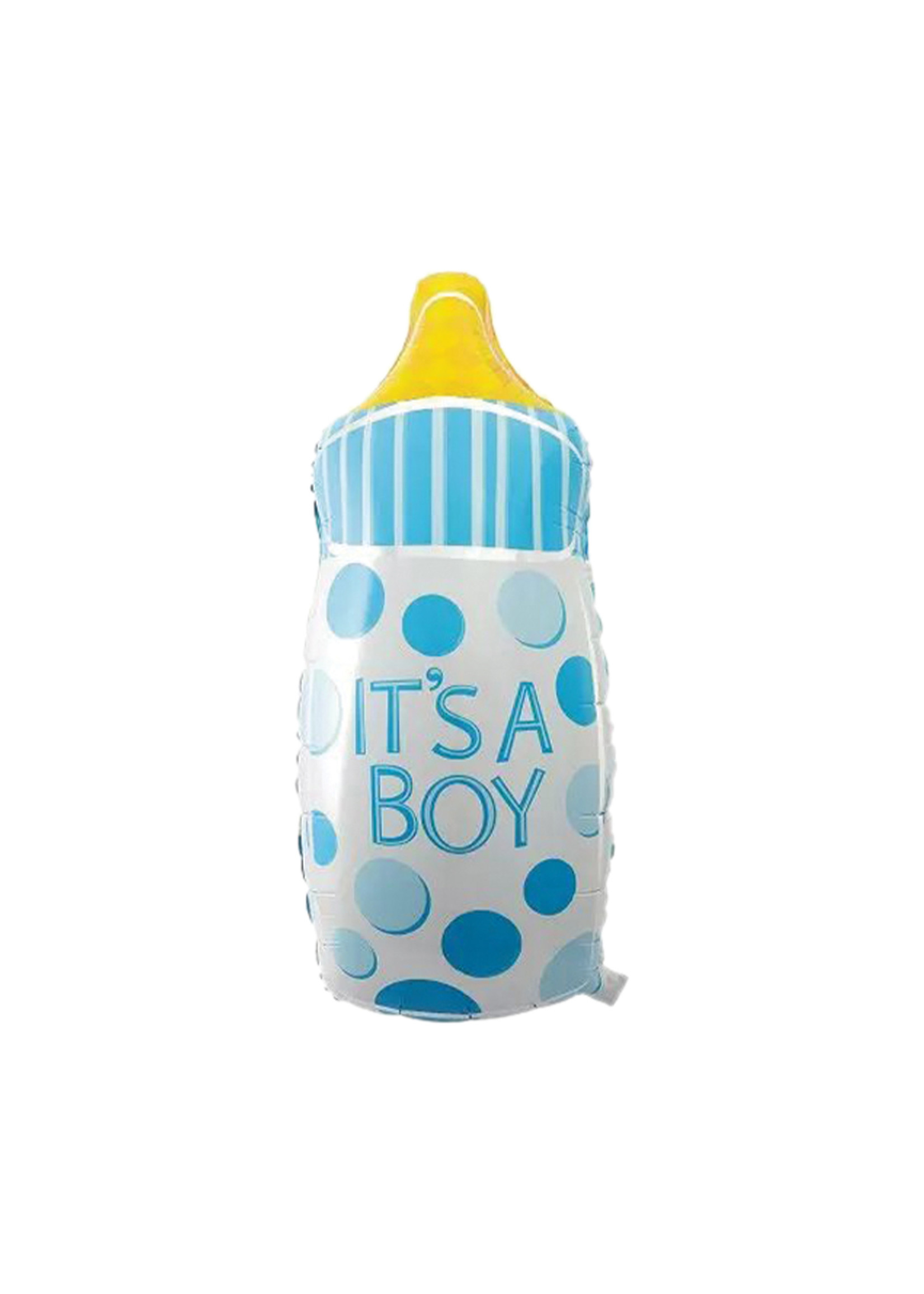 Feestkleding Breda Folieballon babyfles blauw