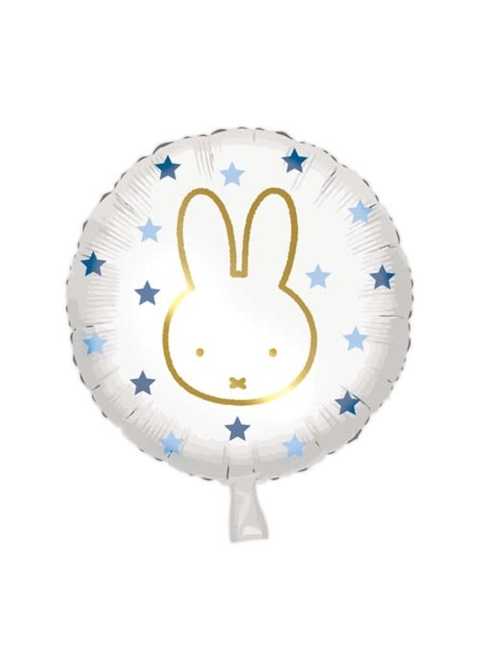Haza-Witbaard Folieballon Nijntje Blauw 45 cm.