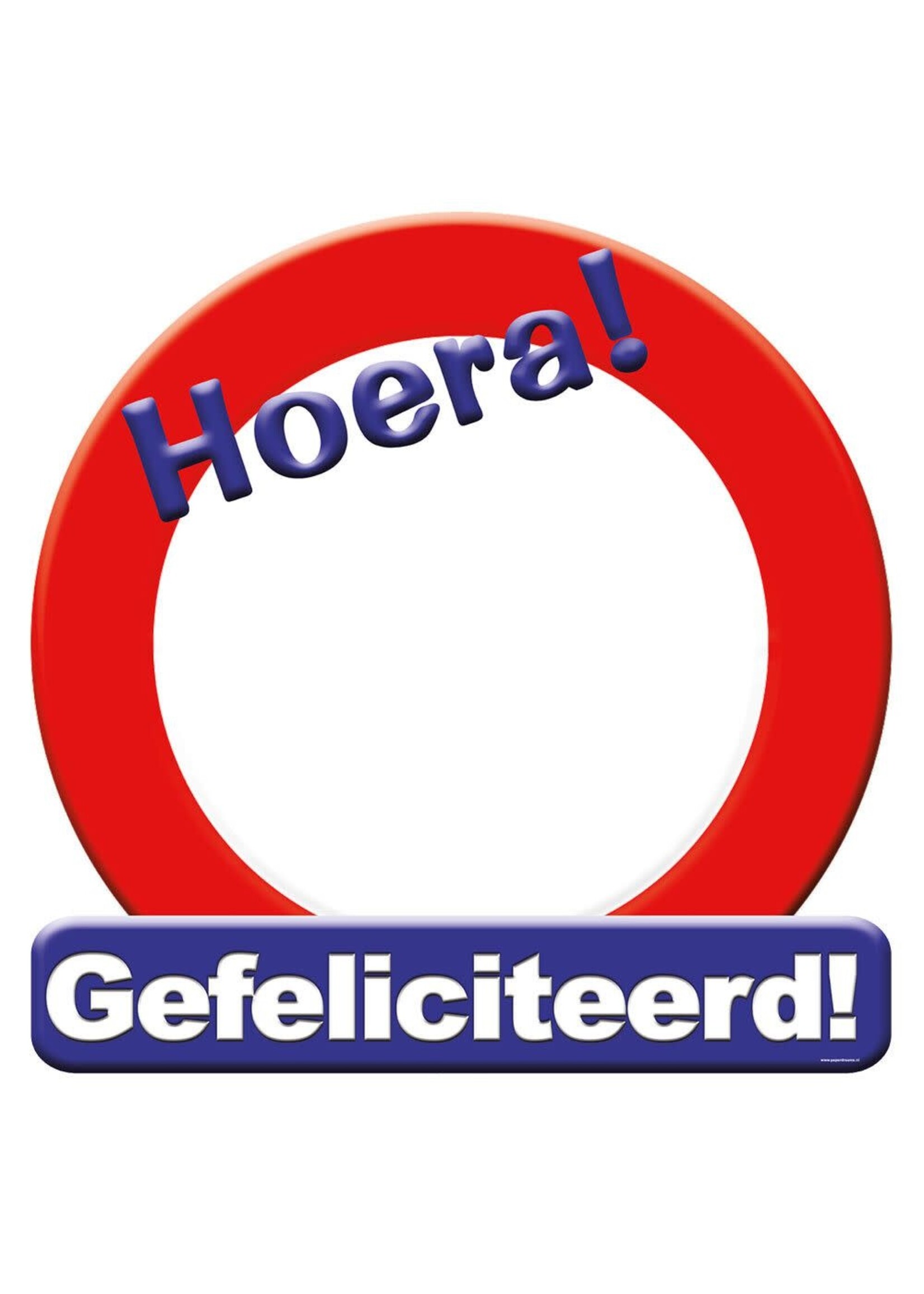 Feestkleding Breda Huldeschild verkeersbord invulbaar