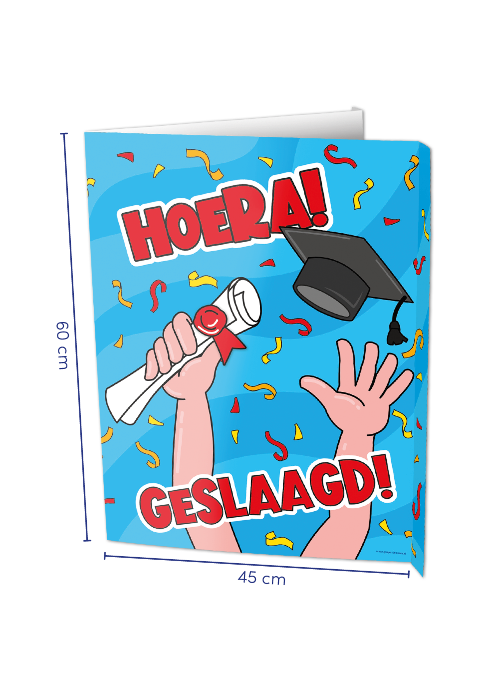 Feestkleding Breda Raam bord geslaagd cartoon