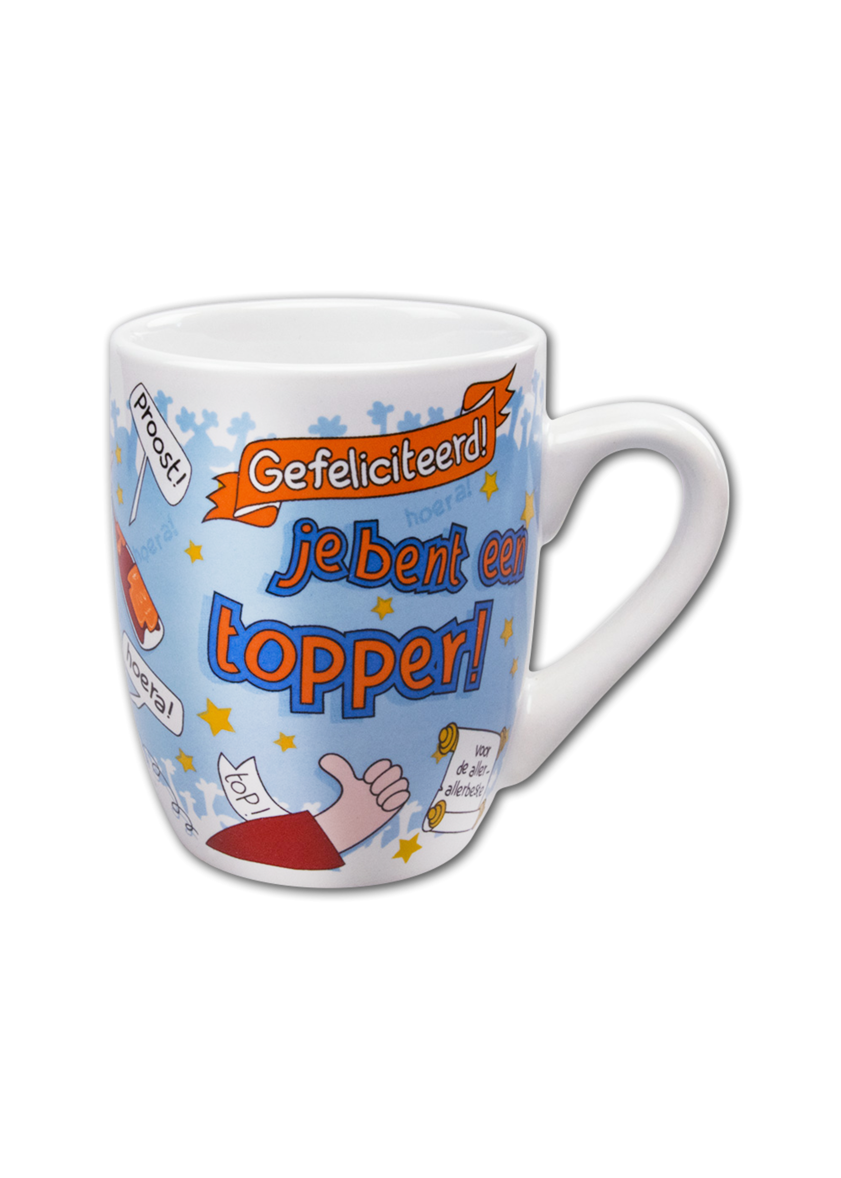 Feestkleding Breda Mok Cartoon Geslaagd Topper