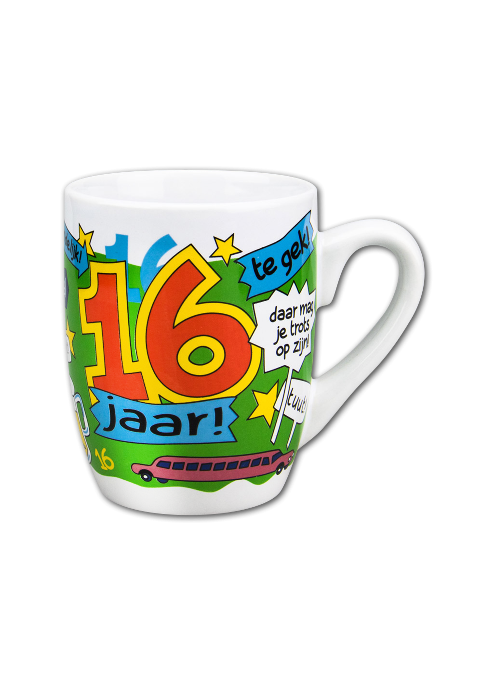 Feestkleding Breda Mok Cartoon 16 jaar