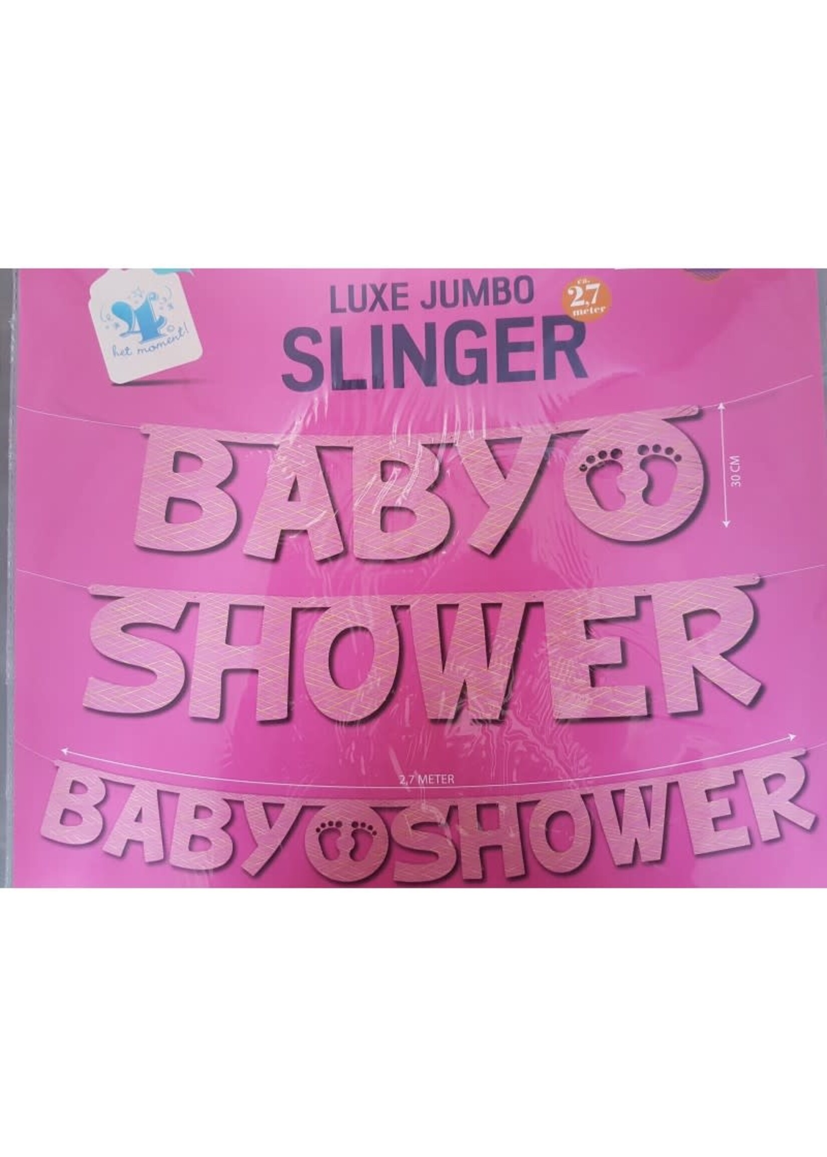 Feestkleding Breda Luxe Jumbo slinger Baby shower roze