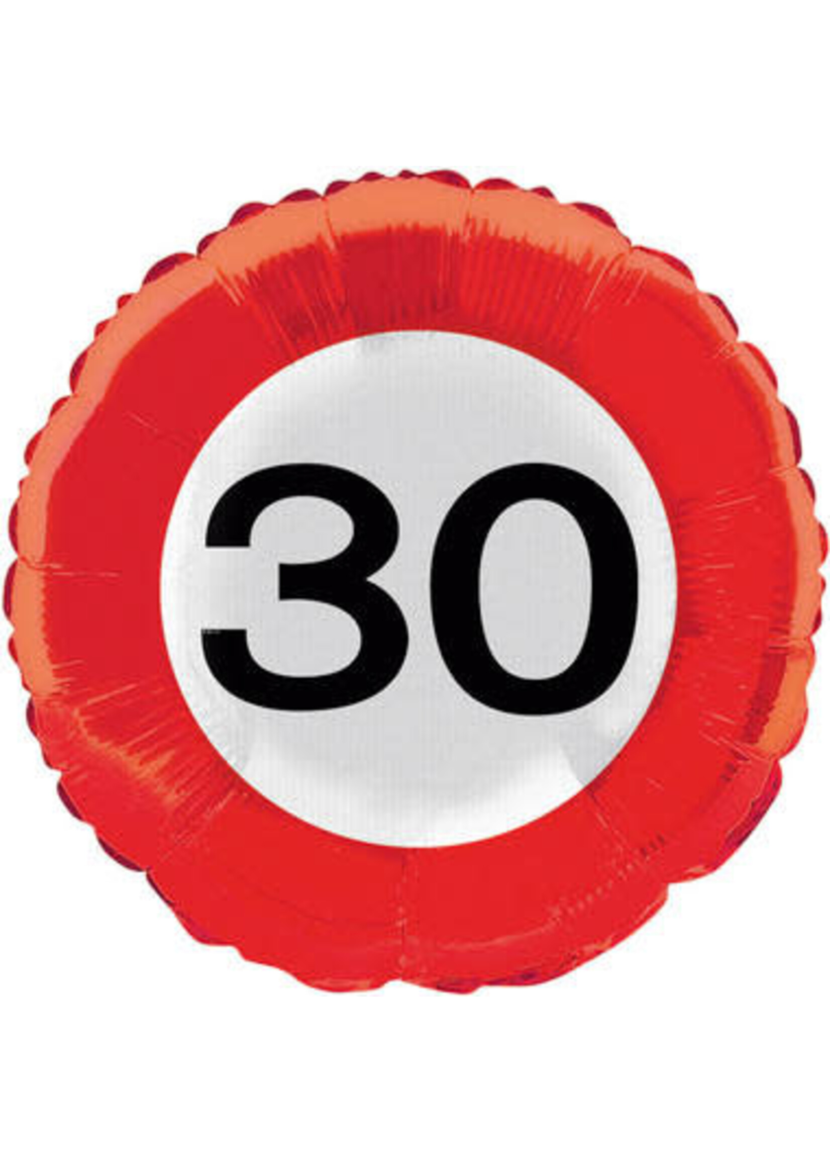 Folat Folieballon verkeersbord 30