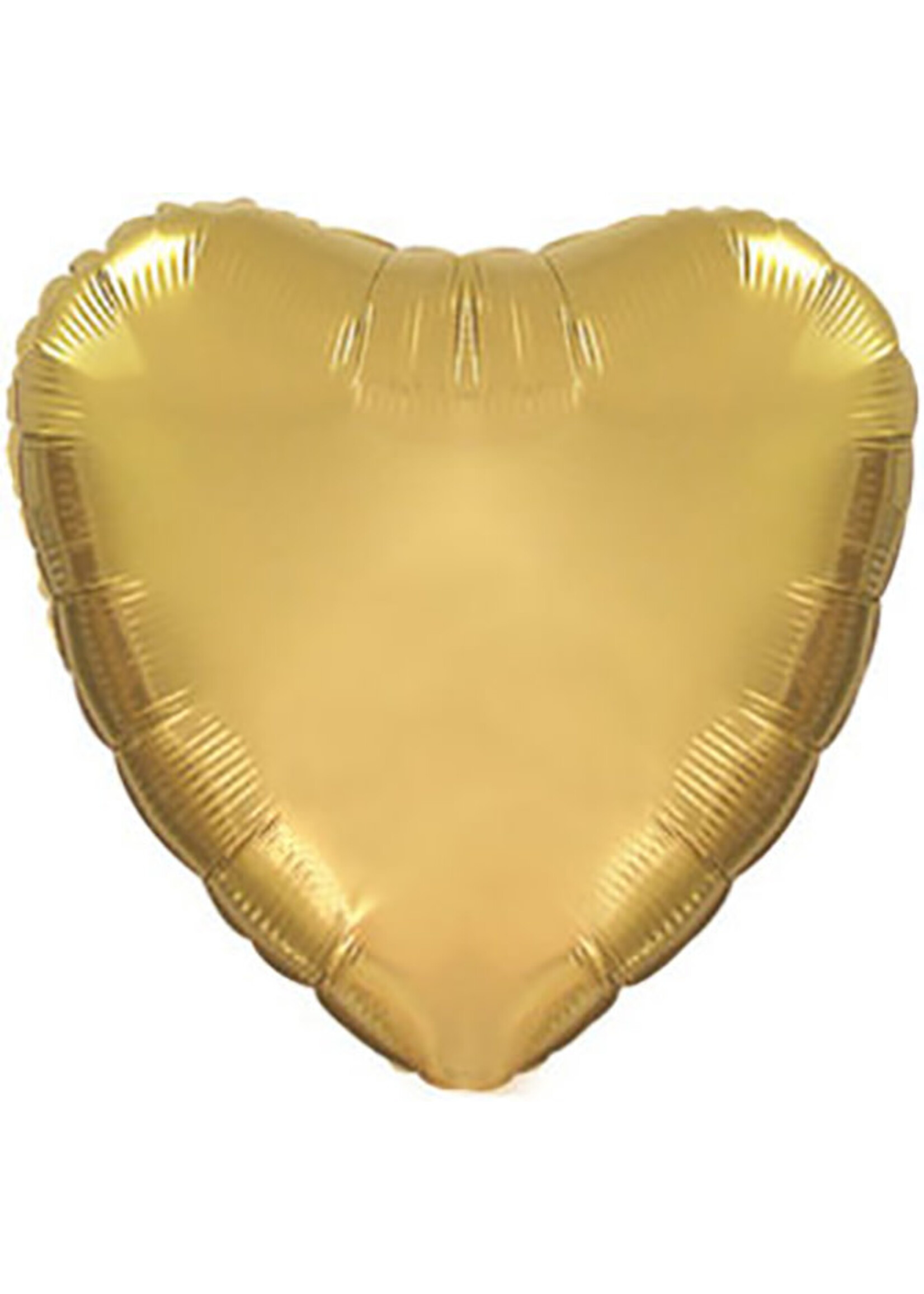 Feestkleding Breda Folie ballon hart goud 32 inch / 81cm