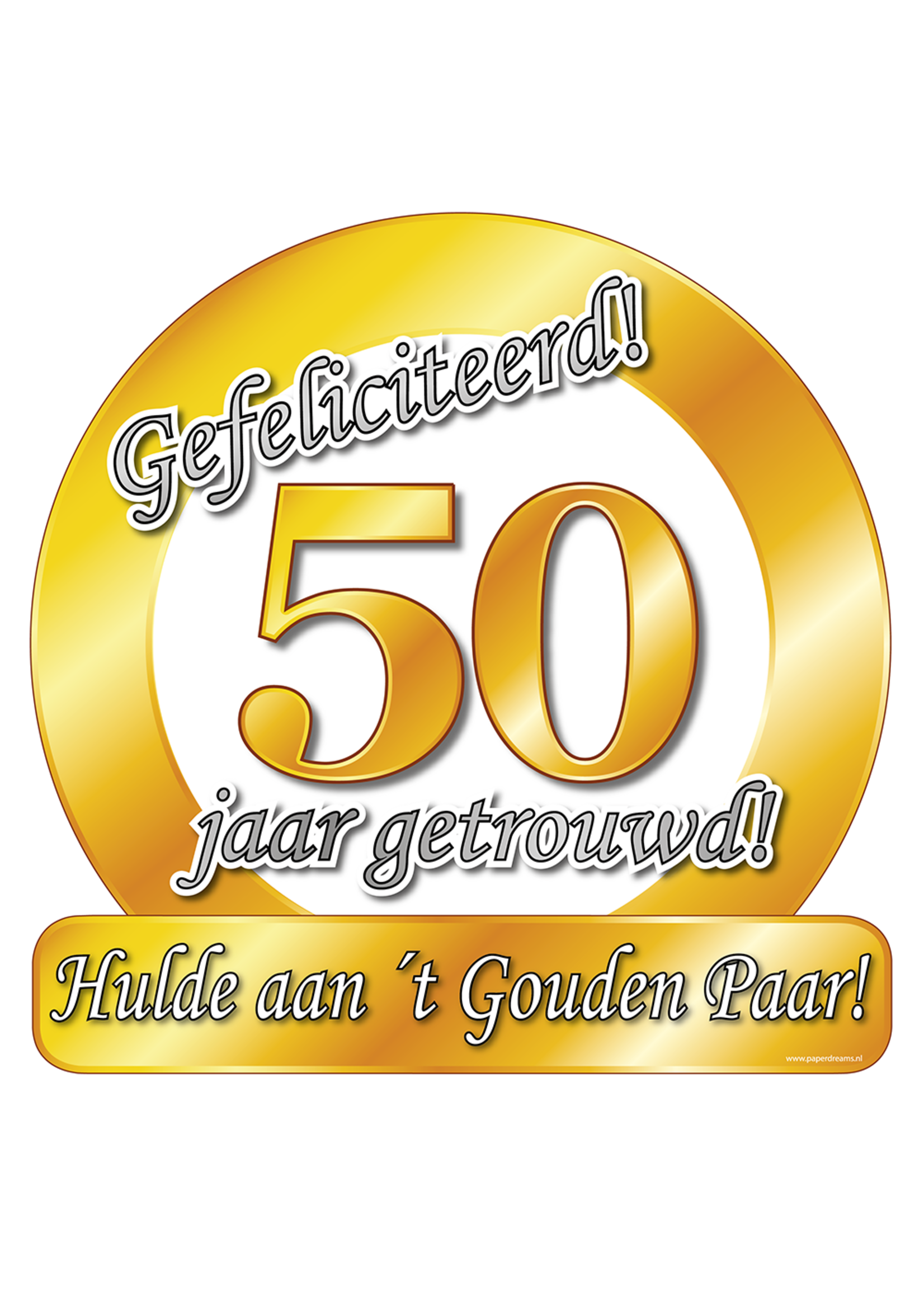 Feestkleding Breda Huldeschild 50 jaar getrouwd