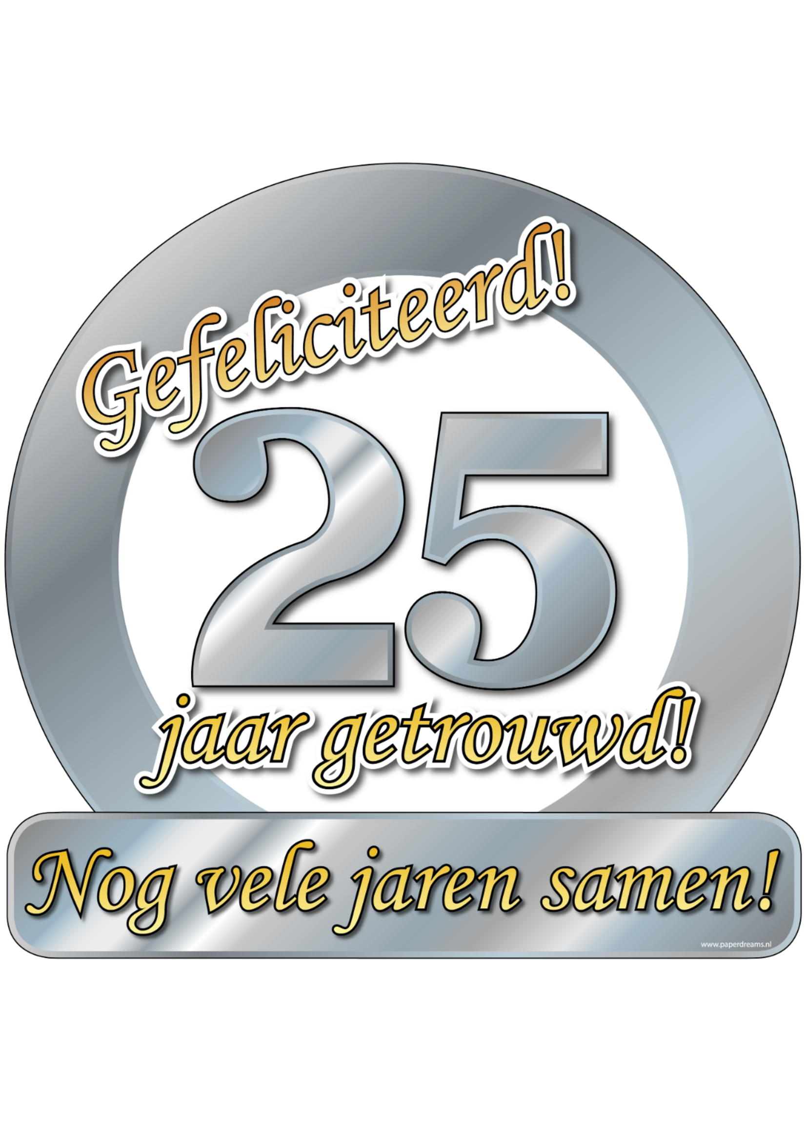 Feestkleding Breda Huldeschild 25 jaar getrouwd