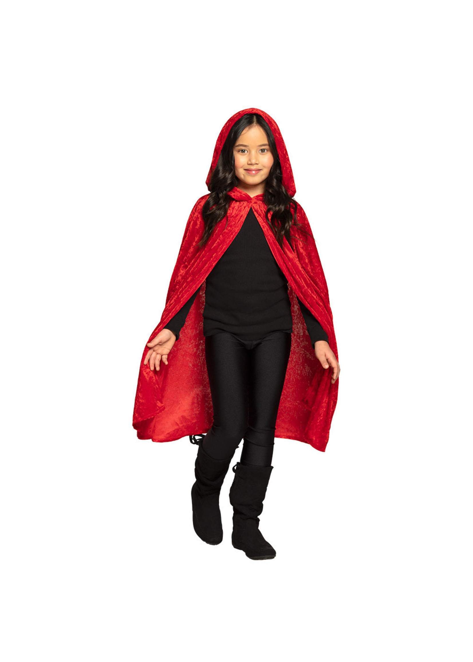 Feestkleding Breda Kindercape Dawn rood (115 cm)