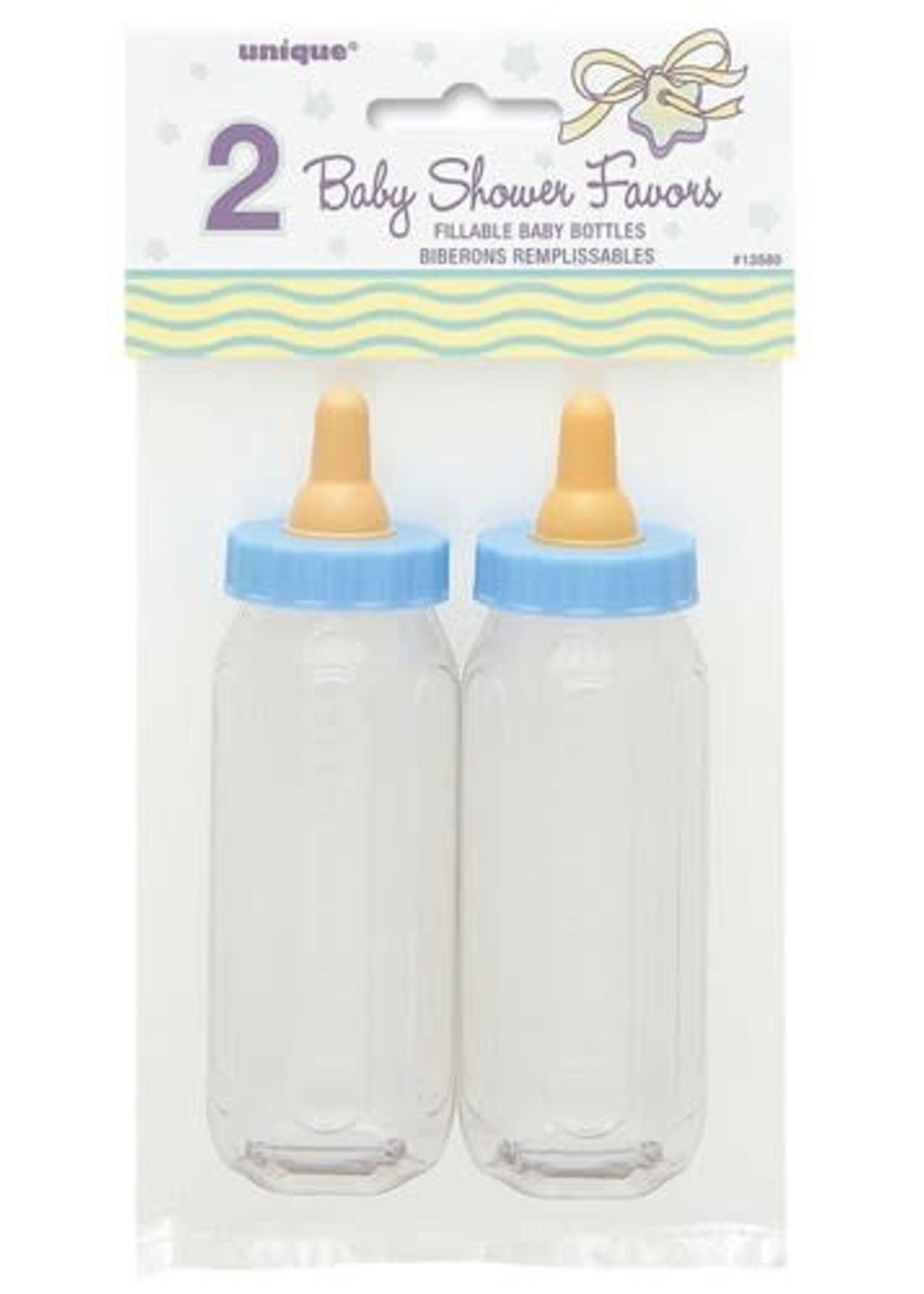 Feestkleding Breda Babyflesjes Blauw 12,7cm 2st