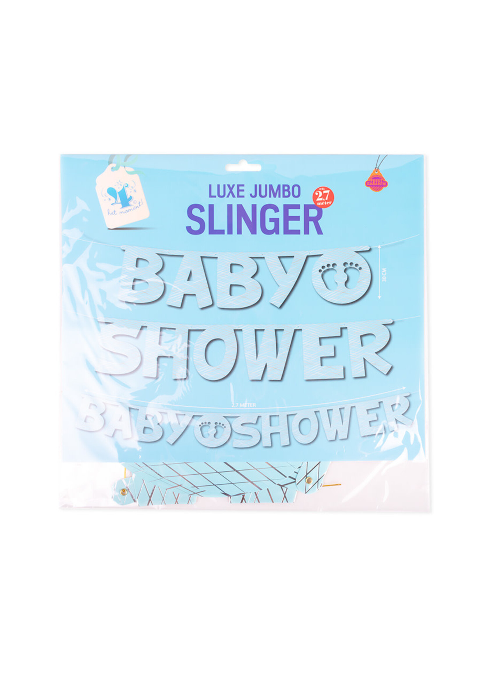 Feestkleding Breda Luxe Jumbo slinger Baby shower blauw