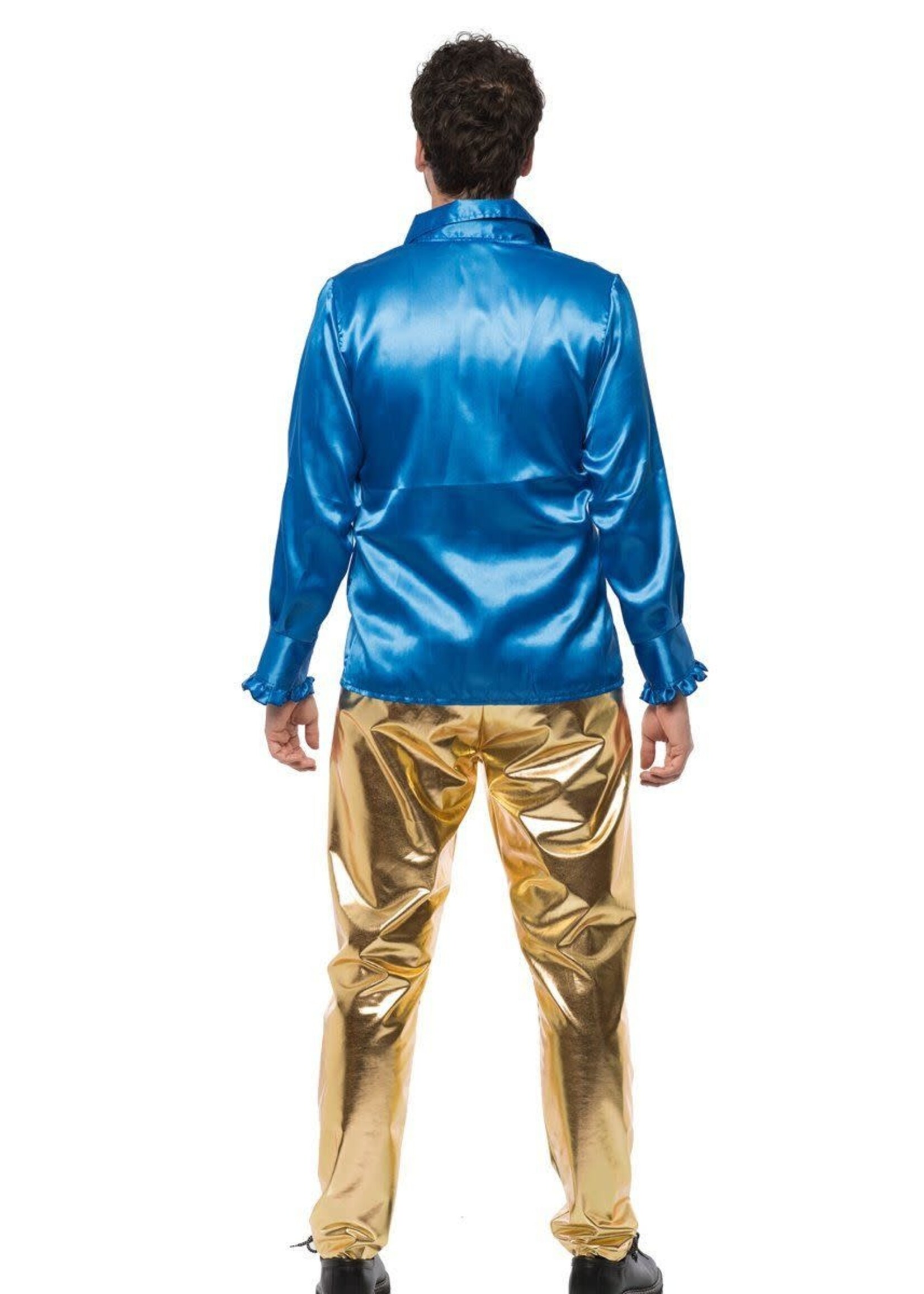 Feestkleding Breda Disco broek goud