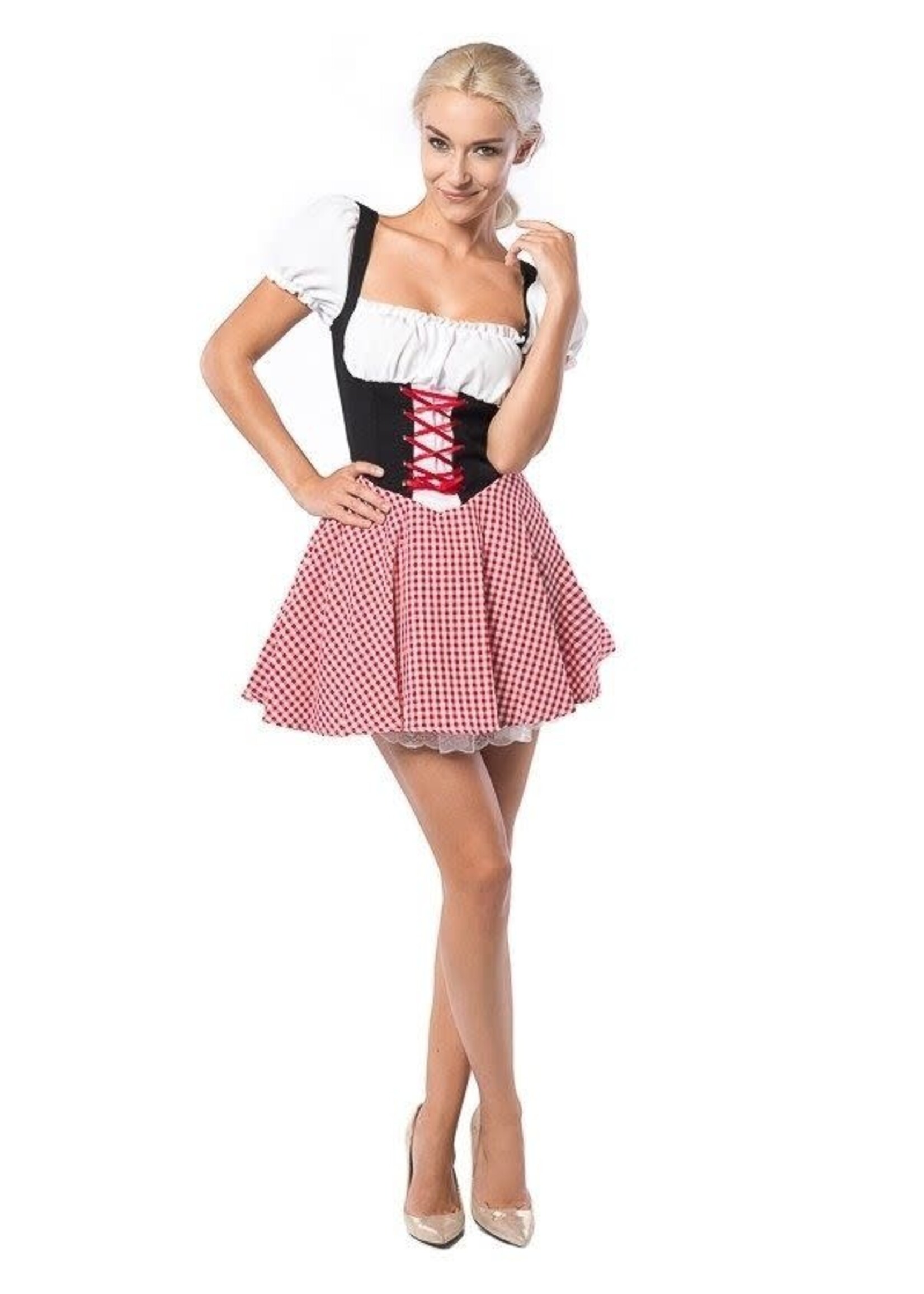 Feestkleding Breda Dirndl Eva Rood/Zwart