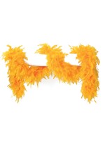 Feestkleding Breda Boa met lurex goud/goud 180cm lang