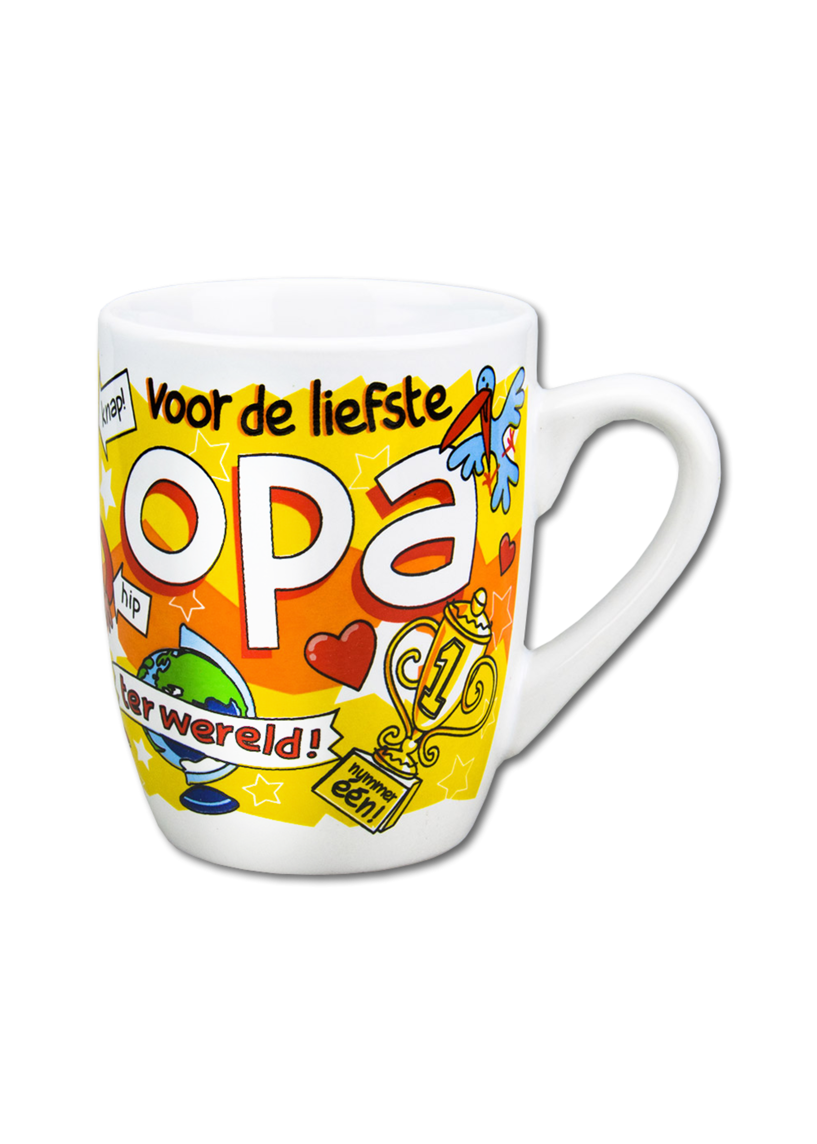 Feestkleding Breda Mok Opa cartoon