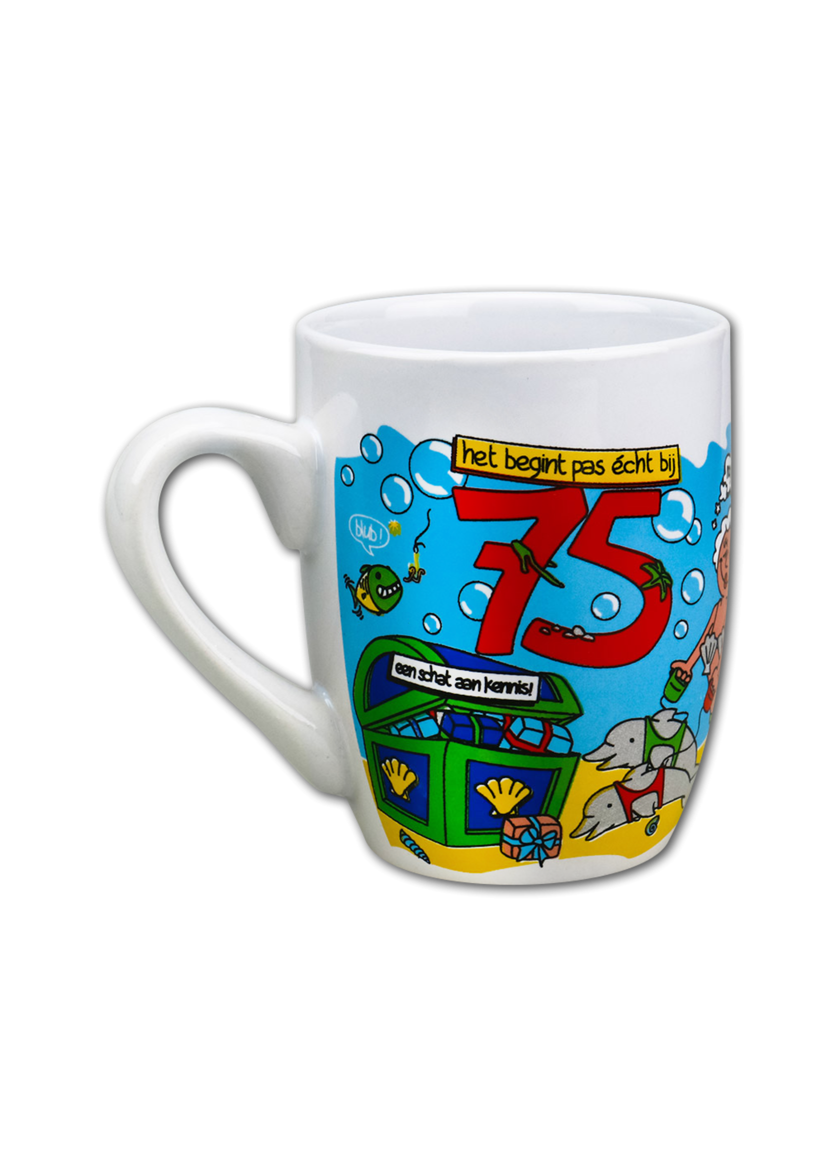 Feestkleding Breda Mok cartoon 75 jaar