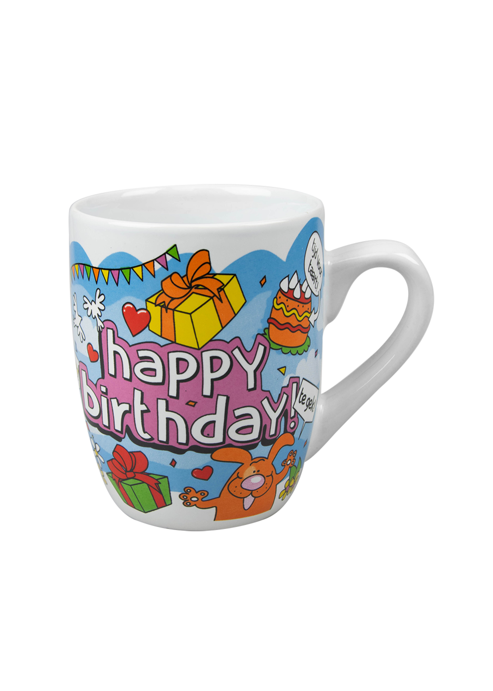 Feestkleding Breda Mok cartoon Happy Birthday