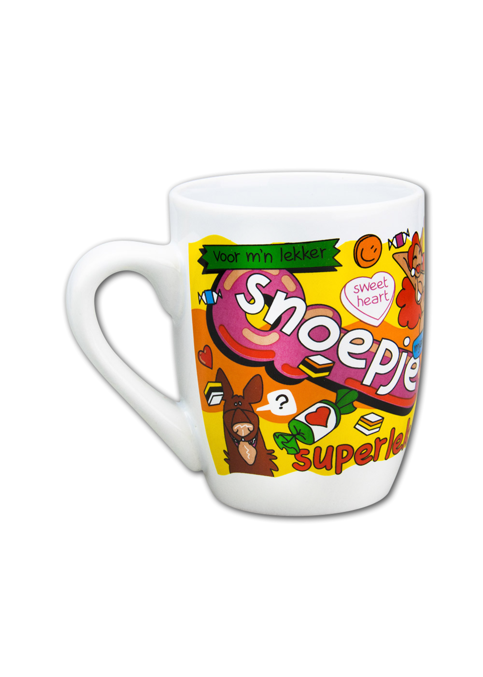 Feestkleding Breda Mok cartoon M`n Snoepie