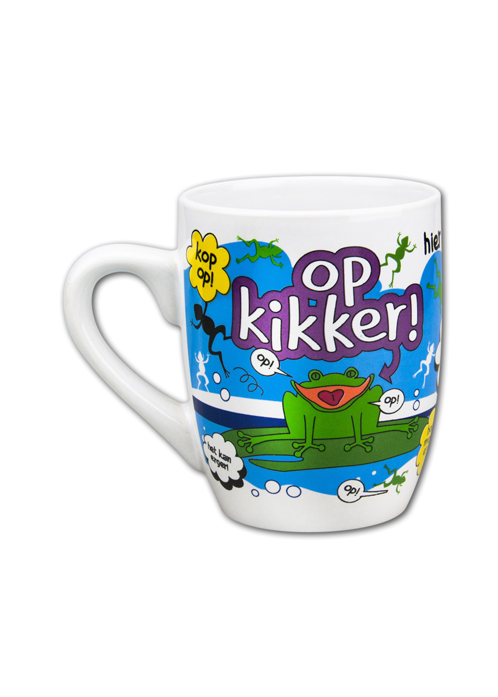 Feestkleding Breda Mok cartoon opkikker