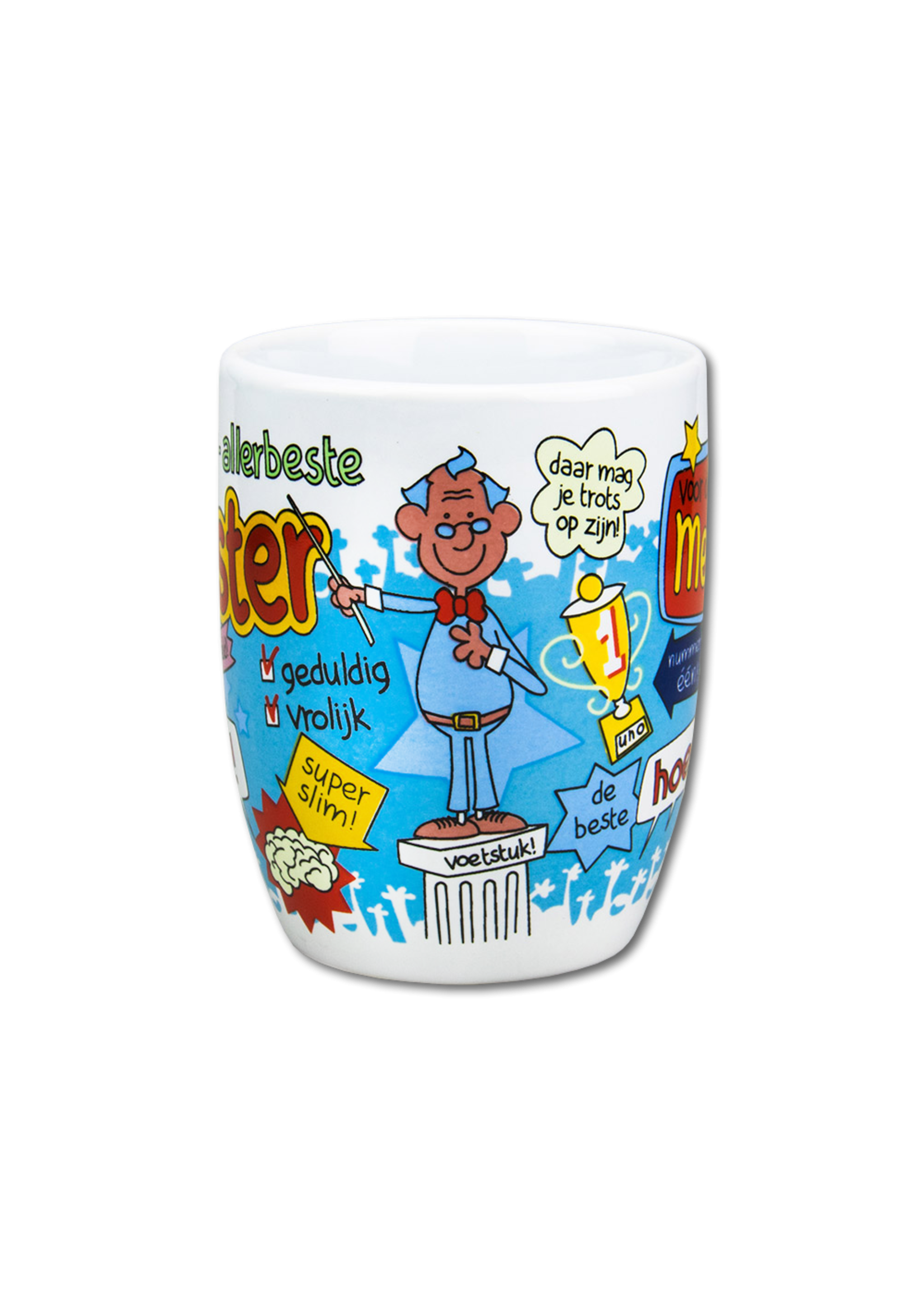 Feestkleding Breda Mok cartoon meester