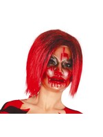 Fiestas Guirca Masker Halloween transparant met bloed