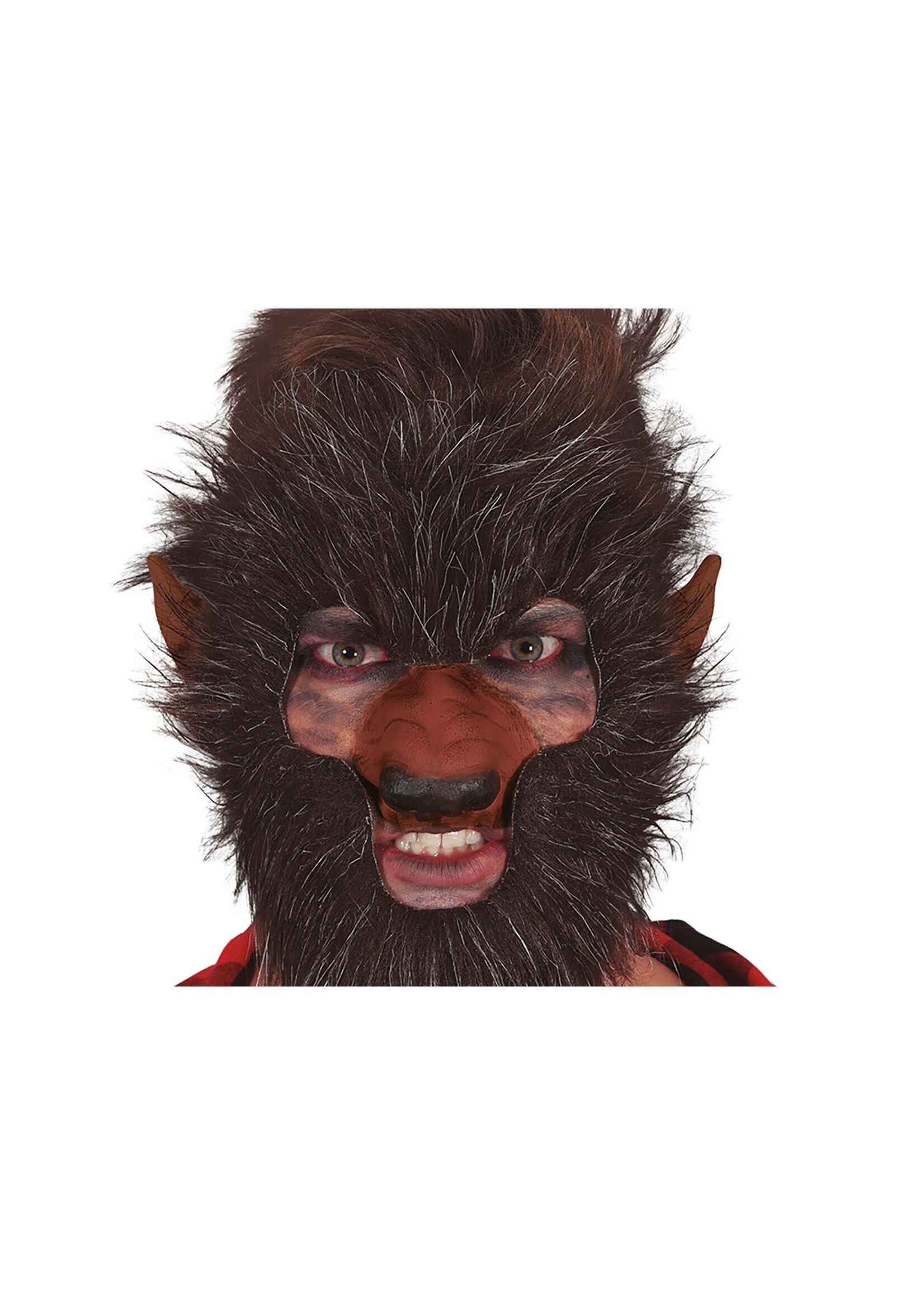 Feestkleding Breda Weerwolfmasker met haar