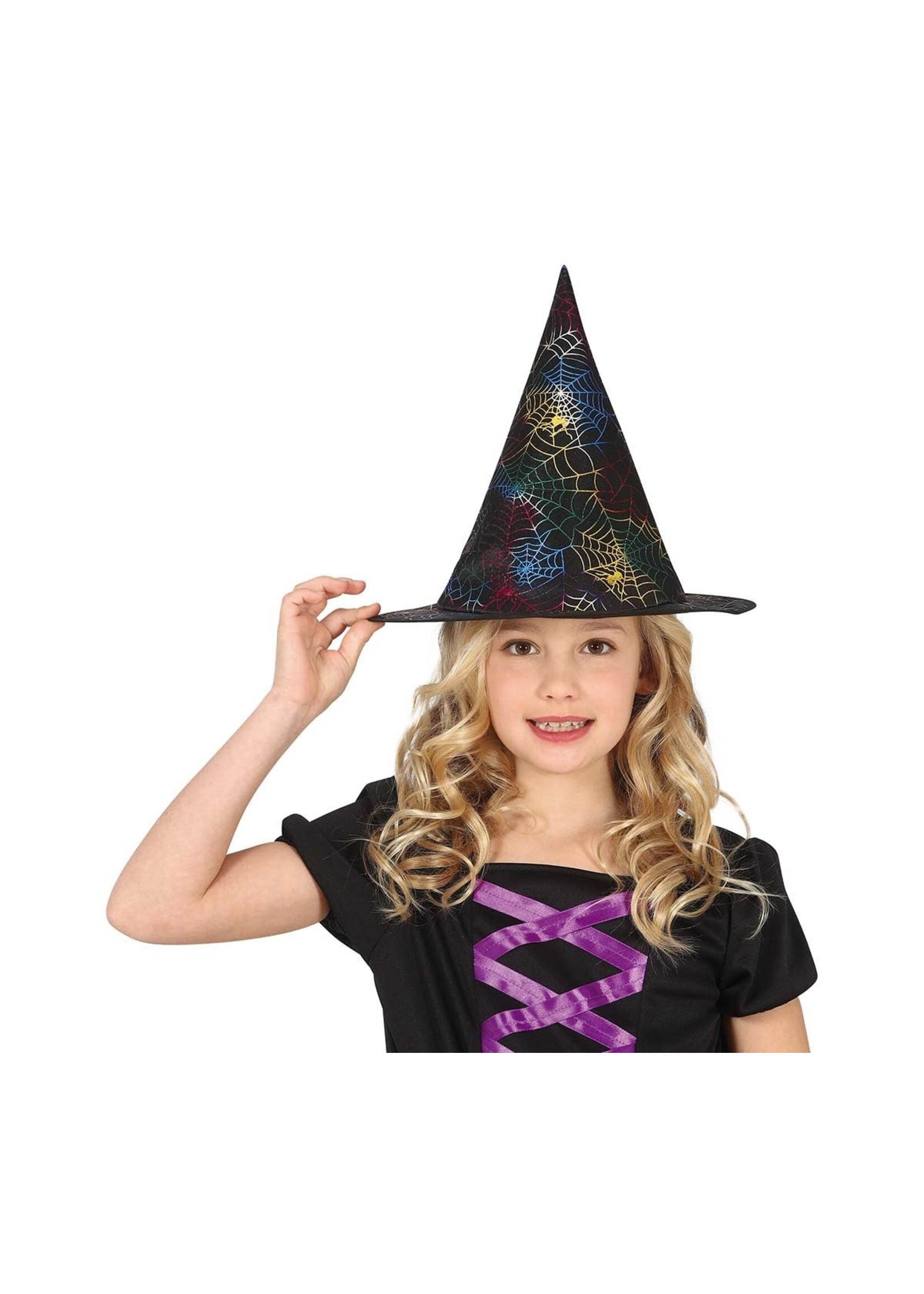 Feestkleding Breda Spinnenwebben heksen hoed voor kinderen