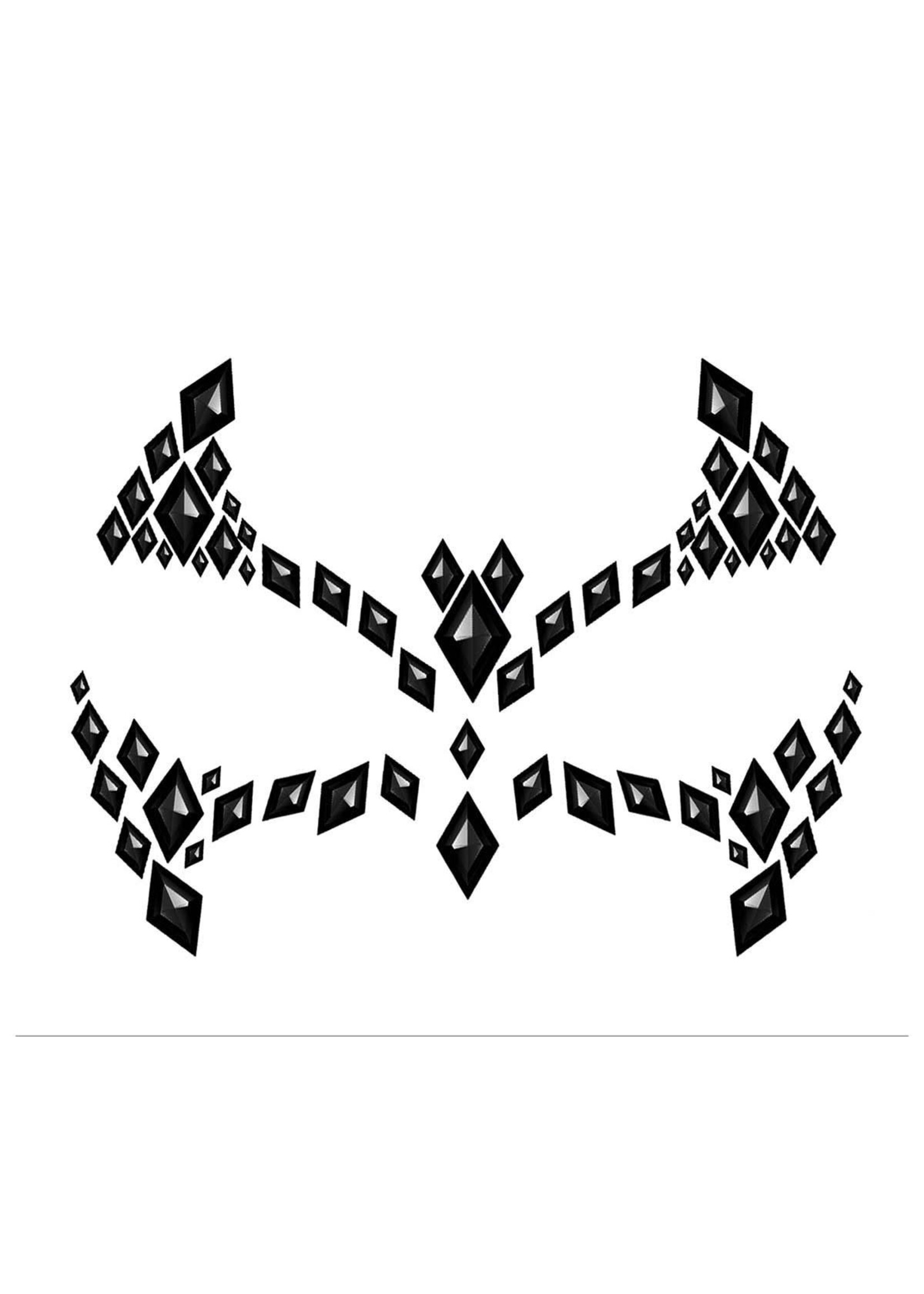 Feestkleding Breda Gezicht sticker vleermuis