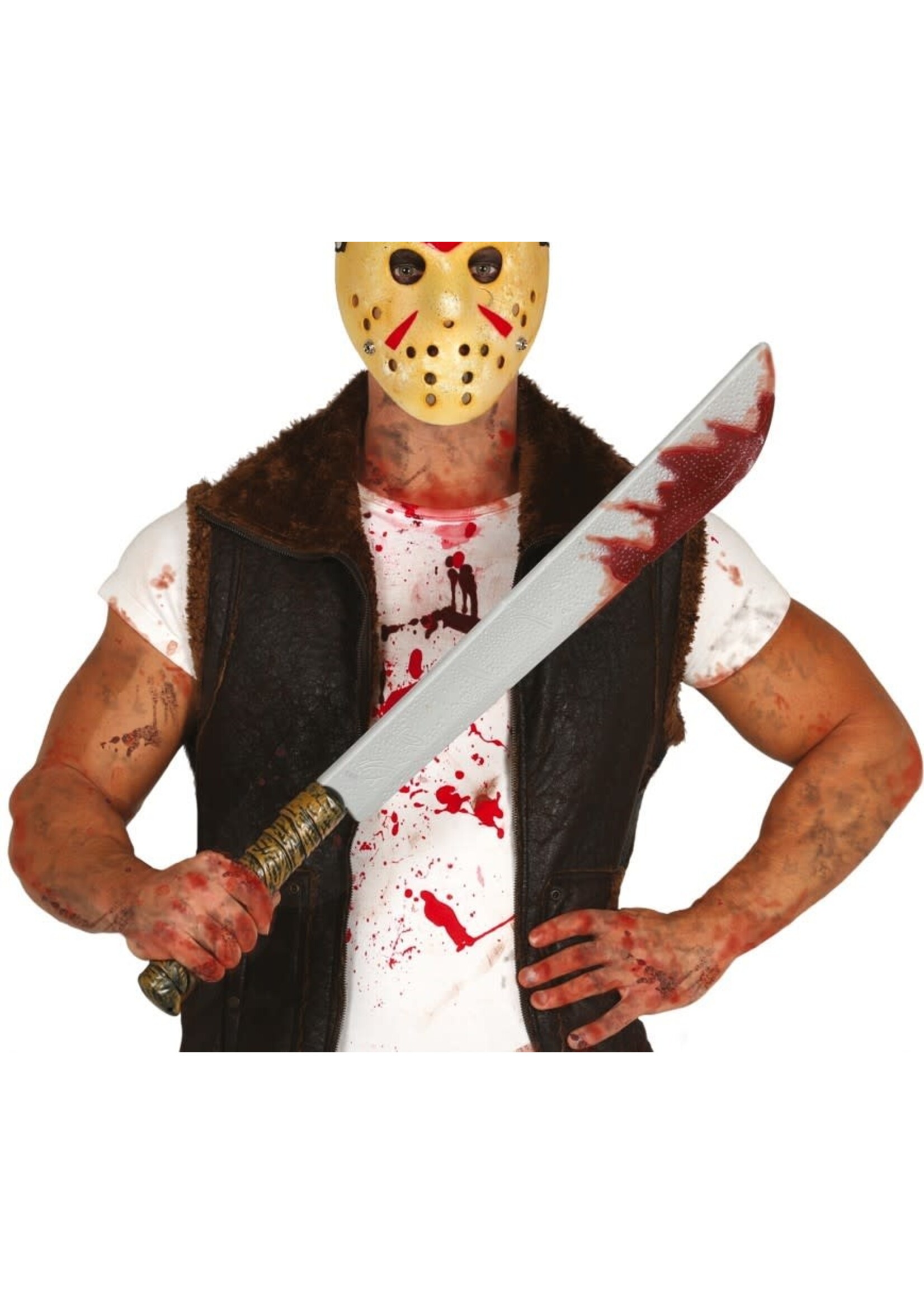 Fiestas Guirca Machete met bloed 76 cm