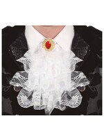 Feestkleding Breda Jabot wit