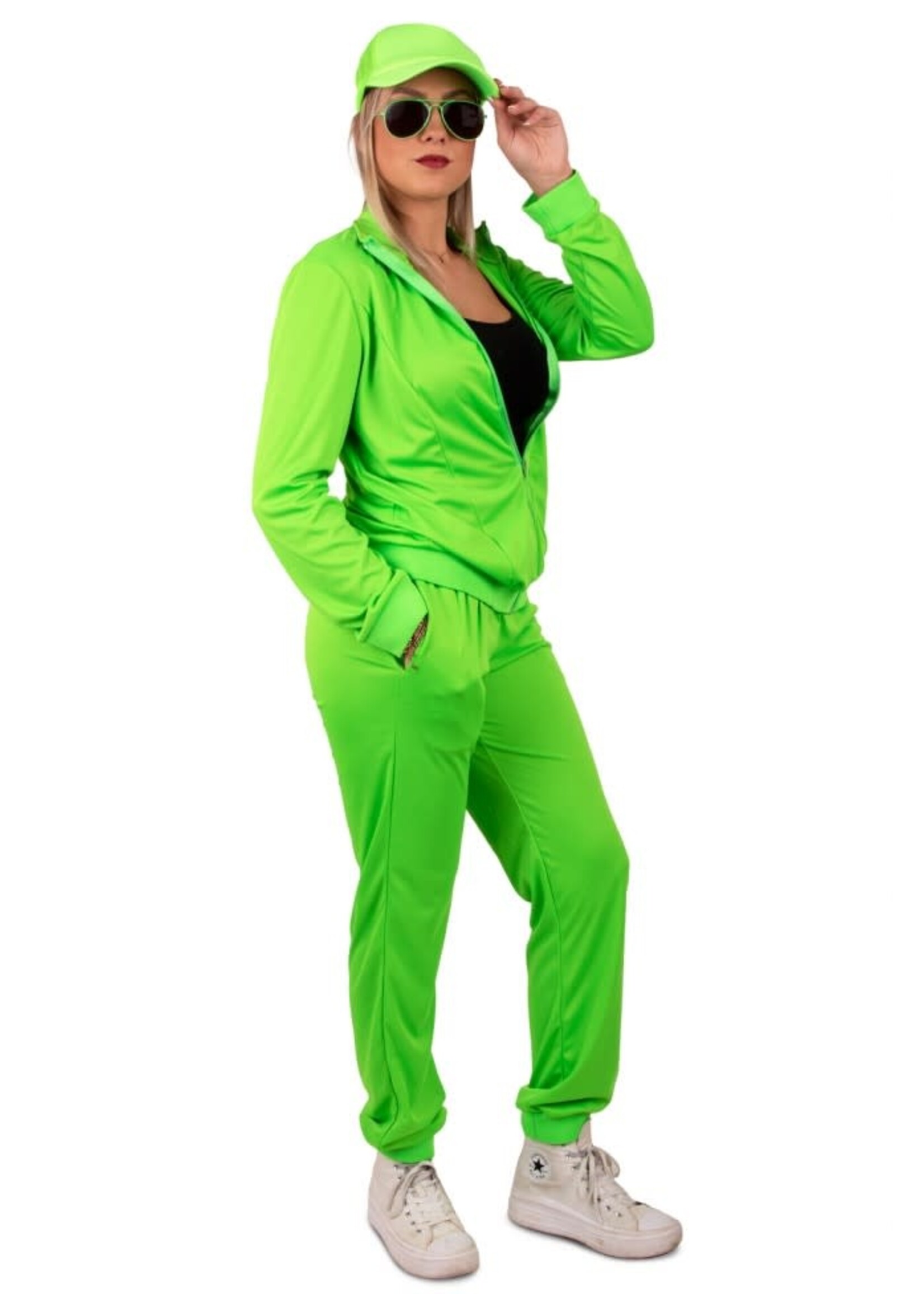 Feestkleding Breda Trainingspak Neon groen dames