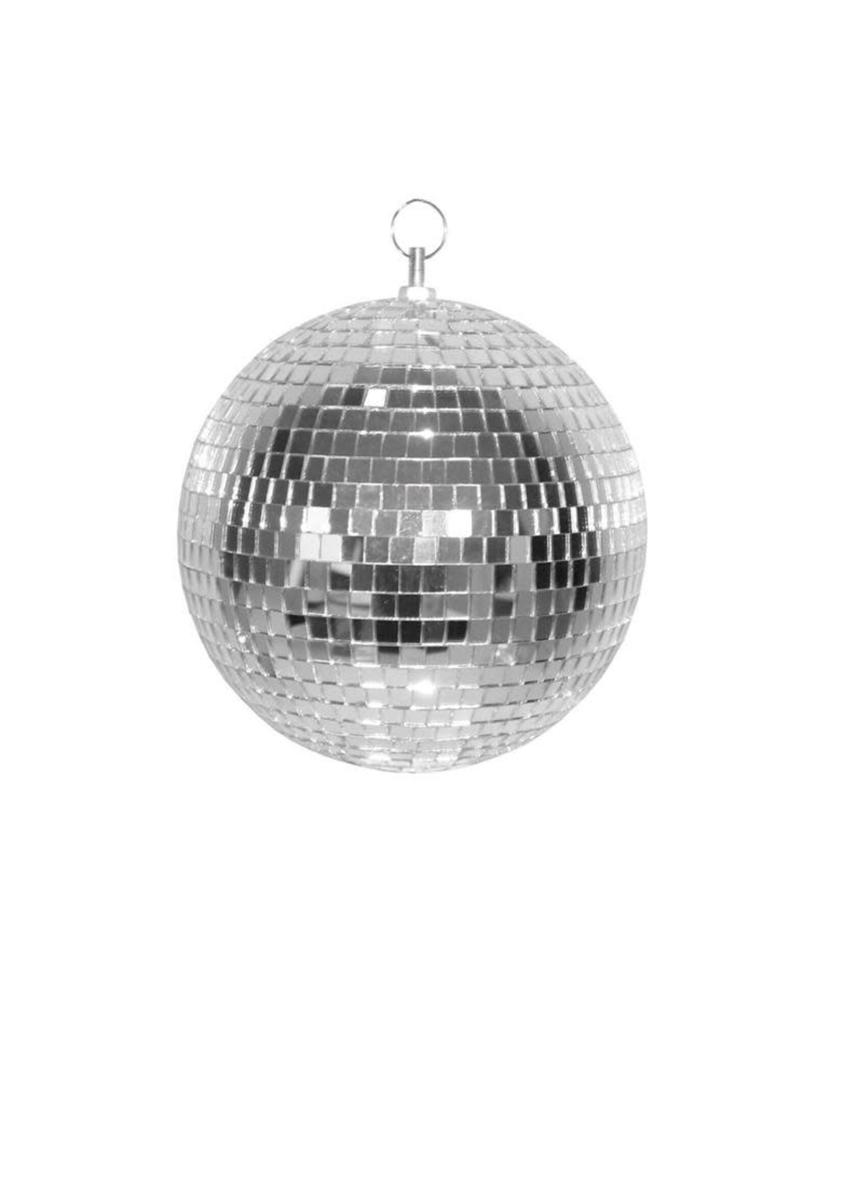 Feestkleding Breda Discobal zilver 30cm