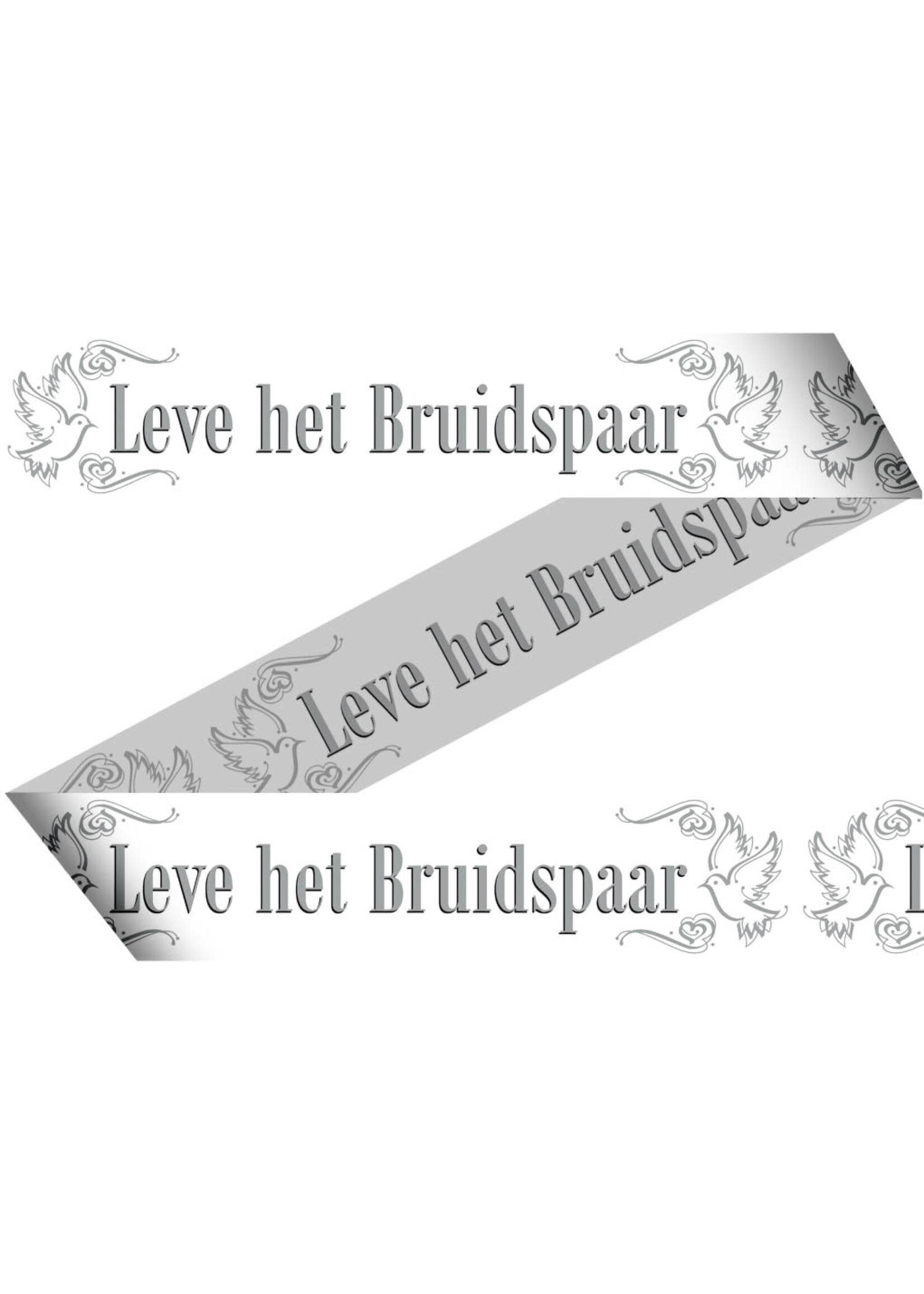 Feestkleding Breda Afzetlint Leve het Bruidspaar