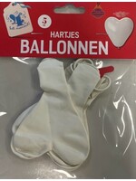 Feestkleding Breda Ballonnnen hartvorm wit