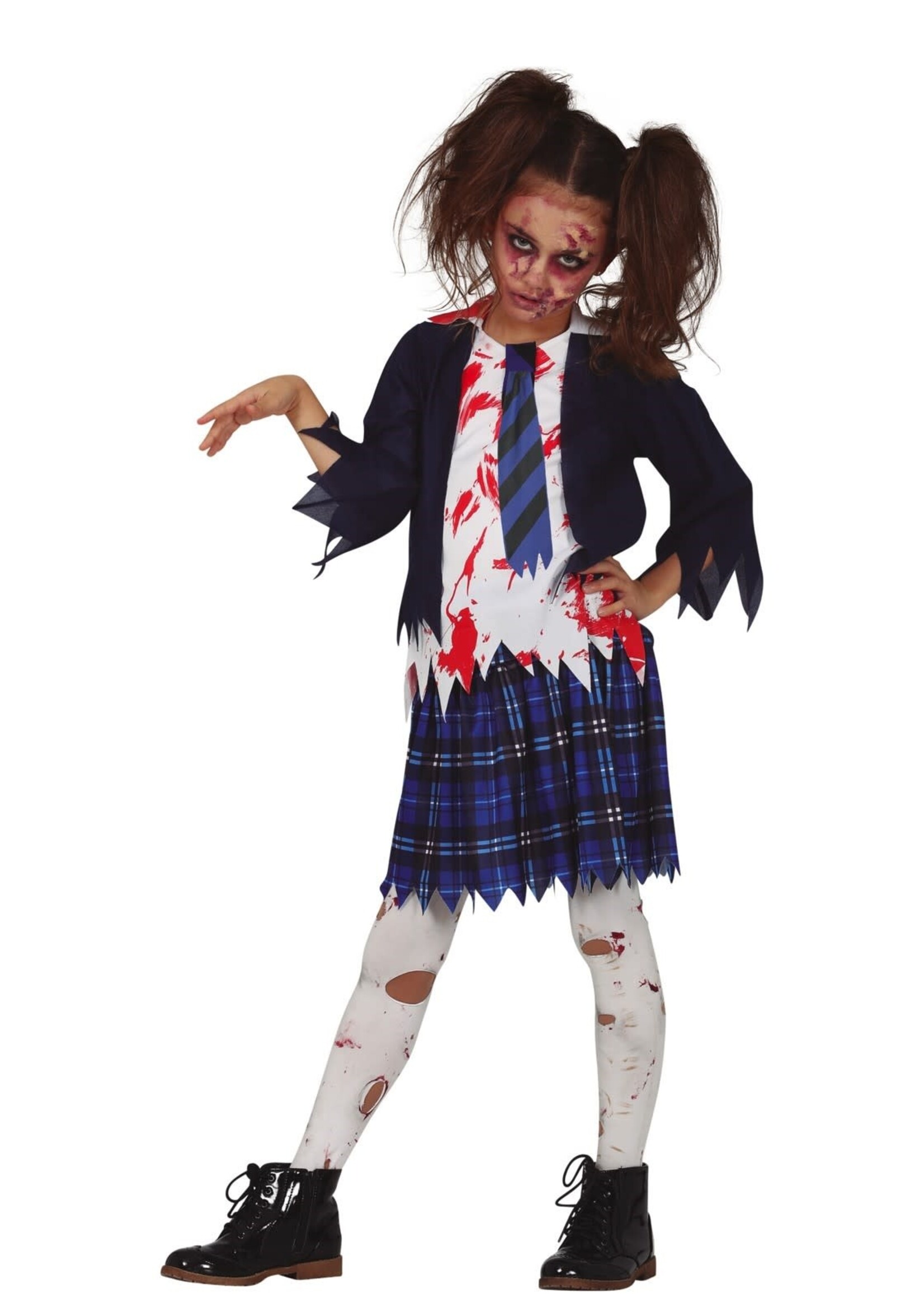 Feestkleding Breda Kinderkostuum zombie highschool girl