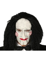 Fiestas Guirca Jigsaw Marionet Masker met haar Latex