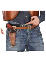 Feestkleding Breda Holster met 1 pistool 24 cm