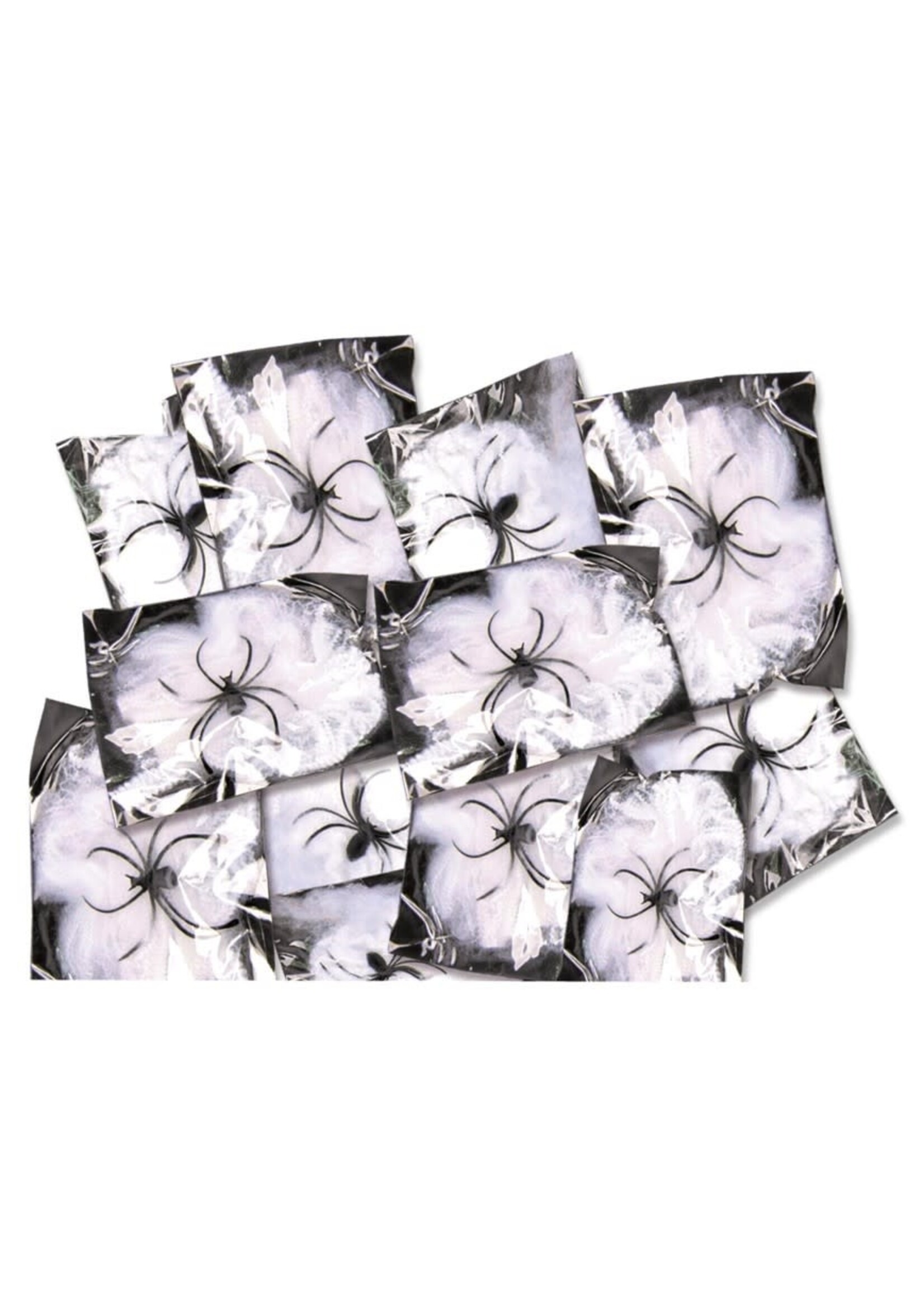 Fiestas Guirca Spinnenwebben met spinnen 12 stuks