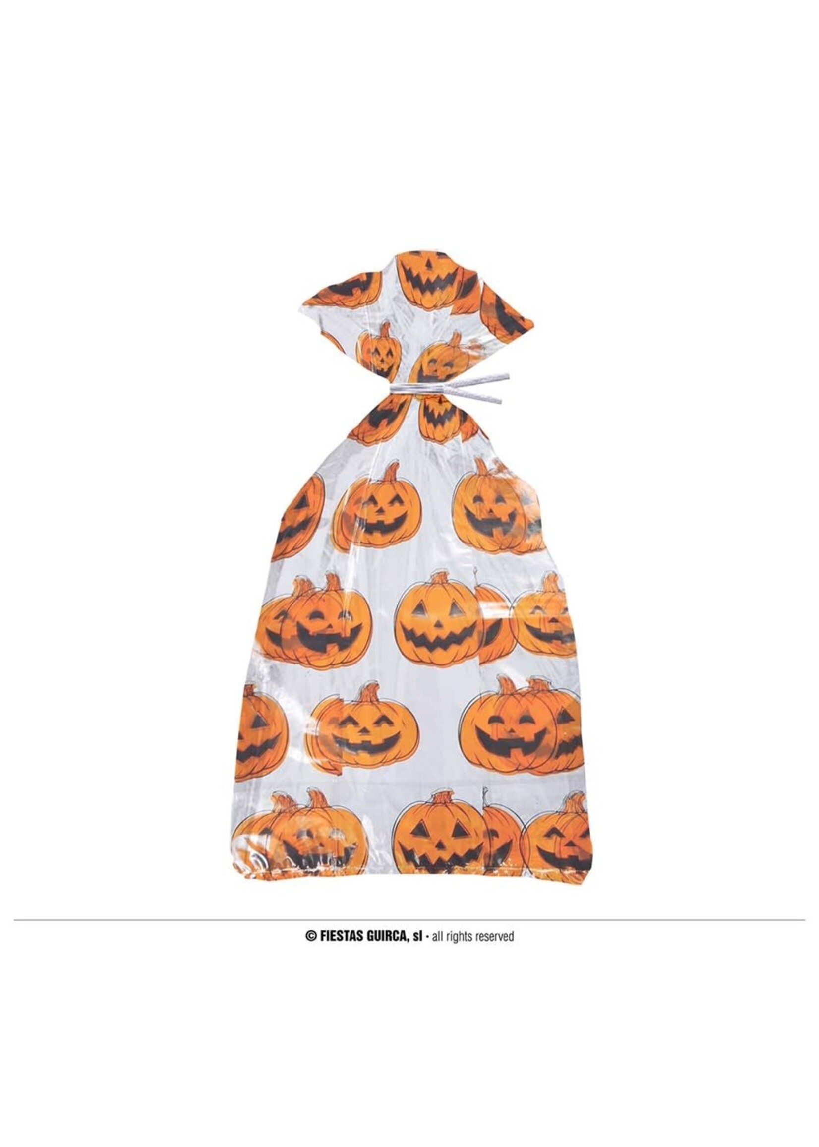 Fiestas Guirca Halloween snoepzakjes met pompoenen - 20 stuks